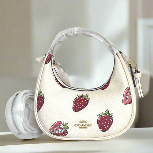 Coach Carmen Mini Crossbody Bag Strawberry White CAL01 Crossbody ORGPKG