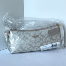 Load image into Gallery viewer, Coach Charlotte Shoulder Bag Signature Canvas Champagne CX580 Leather