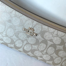 Load image into Gallery viewer, Coach Charlotte Shoulder Bag Signature Canvas Champagne CX580 Leather