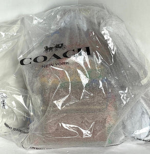 Coach Charter Backpack 18 Small Rainbow Signature Canvas Brown Leather ORG PKG