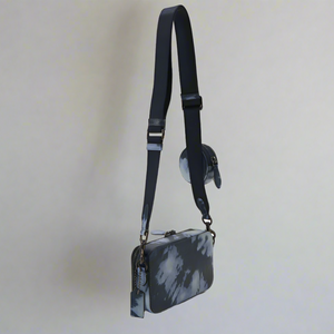 Coach Charter Slim Crossbody Messenger Tie Dye Blue Leather Sling Bag CU208