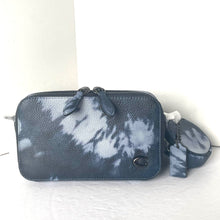 Load image into Gallery viewer, Coach Charter Slim Crossbody Messenger Tie Dye Blue Leather Sling Bag CU208