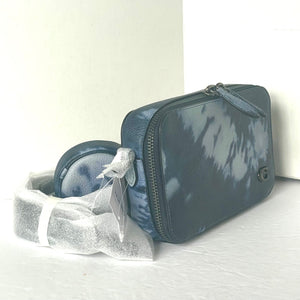 Coach Charter Slim Crossbody Messenger Tie Dye Blue Leather Sling Bag CU208