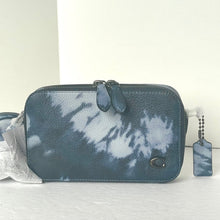 Load image into Gallery viewer, Coach Charter Slim Crossbody Messenger Tie Dye Blue Leather Sling Bag CU208