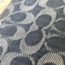 Load image into Gallery viewer, Close-up of denim fabric with a zigzag pattern