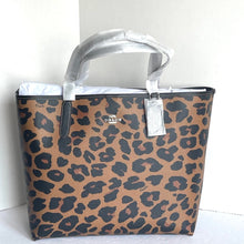 Load image into Gallery viewer, Coach City Tote  CC760 Leopard Brown Signature Canvas Shoulder Bag ORIG PKG