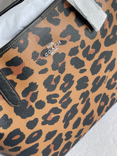 Load image into Gallery viewer, Coach City Tote  CC760 Leopard Brown Signature Canvas Shoulder Bag ORIG PKG
