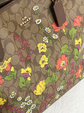 Load image into Gallery viewer, Coach City Tote Signature Canvas Floral Brown Leather Large CR165 Khaki