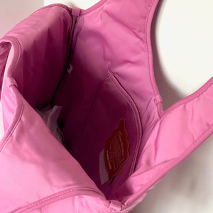 Coach Coachtopia Loop Flat Tote CO668 Magenta Quilted Shoulder Bag 90s Pink