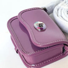 Load image into Gallery viewer, Coach Coachtopia Wavy Mini Wallet Crossbody CQ060 Crinkle Patent Leather Lilac