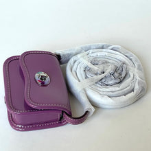 Load image into Gallery viewer, Coach Coachtopia Wavy Mini Wallet Crossbody CQ060 Crinkle Patent Leather Lilac