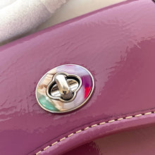 Load image into Gallery viewer, Coach Coachtopia Wavy Mini Wallet Crossbody CQ060 Crinkle Patent Leather Lilac