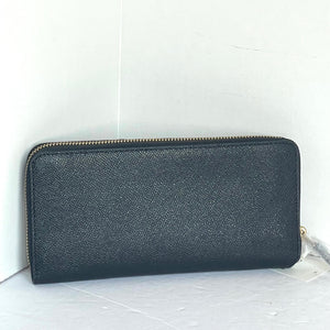 Coach Continental Phone Wallet C7184 Wristlet Large Black Leather Zip ORGPKG