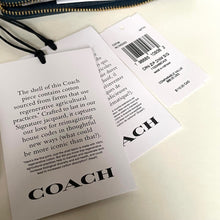 Load image into Gallery viewer, Coach Corner Zip Wristlet Blue Signature Denim Leather CDF26 Wallet