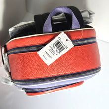 Load image into Gallery viewer, Coach Court Backpack CR768 Large Colorblock Purple Leather Zip ORG PKG