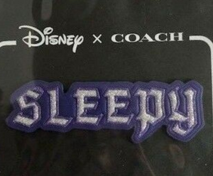 Coach Dark Disney Sticker Leather Sleeping Beauty Snow White Happy Sleepy