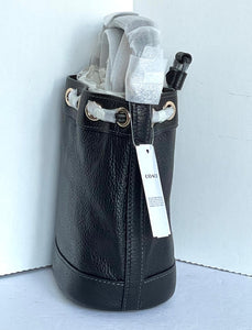 Coach Dempsey CN683 Drawstring Bucket Bag 15 Black Leather Crossbody Original Packaging