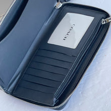 Load image into Gallery viewer, Coach Dempsey Large Phone Wallet C9073 Blue Signature Jacquard Stripe Patch