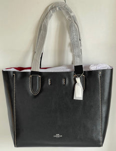 Coach Derby Large Tote Black Pebbled Leather 58660 Shoulder Bag ORG PKG