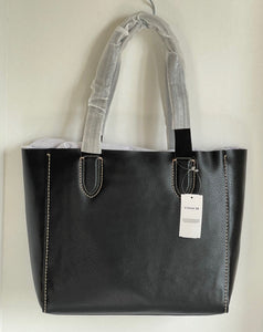 Coach Derby Large Tote Black Pebbled Leather 58660 Shoulder Bag ORG PKG