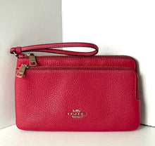 Load image into Gallery viewer, Red Coach wristlet on a white background