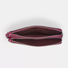 Load image into Gallery viewer, Coach Double Zip Phone Wallet Red Bow Print Signature Canvas Wristlet CAA84