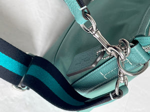 Coach Ellis Shoulder Bag CA205 Crossbody Medium Blue Nylon Coin Pouch