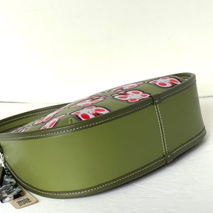 Coach Ergo Bag Butterfly Print Coachtopia 90s Leather Olive Green CQ828