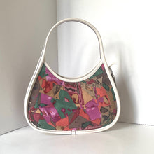 Load image into Gallery viewer, Coach leather ergo Multicolored handbag with a white handle on a white background
