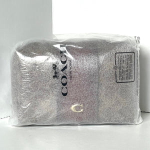 CoachEssentialCosmeticTravelPouchBrownSignatureCanvasCR514