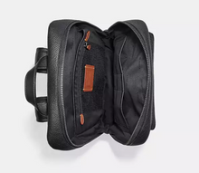 Load image into Gallery viewer, CoachGothamBackpackMensBlackPebbledLeatherLaptopPocketsC5323C