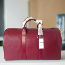 Load image into Gallery viewer, CoachGothamDuffleBag45RedPebbledLeatherCrossbodyTSACV957ORGPKG_2