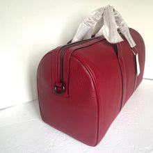 Load image into Gallery viewer, CoachGothamDuffleBag45RedPebbledLeatherCrossbodyTSACV957ORGPKG_2