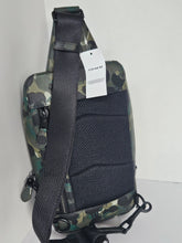 Load image into Gallery viewer, Coach Gotham Pack Sling Camo Mens Green Leather C5334 Backpack Crossbody