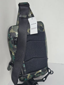 Coach Gotham Pack Sling Camo Mens Green Leather C5334 Backpack Crossbody