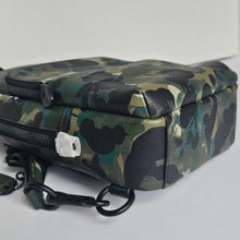 Load image into Gallery viewer, Coach Gotham Pack Sling Camo Mens Green Leather C5334 Backpack Crossbody