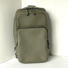 Load image into Gallery viewer, Coach Gotham Pack Sling Mens Army Green Leather Backpack Crossbody C5331