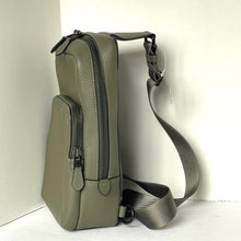 Load image into Gallery viewer, Coach Gotham Pack Sling Mens Army Green Leather Backpack Crossbody C5331