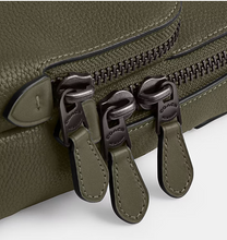 Load image into Gallery viewer, Coach Gotham Pack Sling Mens Army Green Leather Backpack Crossbody C5331