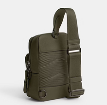 Load image into Gallery viewer, Coach Gotham Pack Sling Mens Army Green Leather Backpack Crossbody C5331