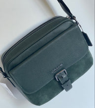 Load image into Gallery viewer, Coach Hudson Crossbody Leather Suede Shoulder Bag Amazon Green CB906