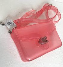 Load image into Gallery viewer, Coach Jelly Tabby Clear Shoulder Bag Womens Pink 1970s Crossbody Wristlet