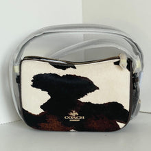 Load image into Gallery viewer, Coach Kailey Shoulder Bag Cow Print Tassel CCC84 Crossbody Purse Brown White