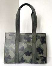 Load image into Gallery viewer, Coach Large Smith Tote Bag Camo Print CW437 Leather Large Shoulder Bag