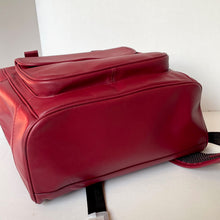 Load image into Gallery viewer, Red leather bag on a white background