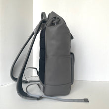 Load image into Gallery viewer, Gray backpack on a white background