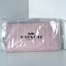 Load image into Gallery viewer, Coach Long Zip Around Wallet Powder Pink CW778 Signature Canvas Wristlet ORGPKG