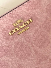 Load image into Gallery viewer, Coach Long Zip Around Wallet Powder Pink CW778 Signature Canvas Wristlet ORGPKG
