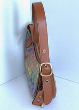 Load image into Gallery viewer, Coach Luna Rainbow Shoulder Bag CJ819 Signature Canvas 90s Pride Brown