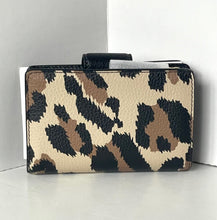 Load image into Gallery viewer, Leopard print wallet on a white surface with a light gray background